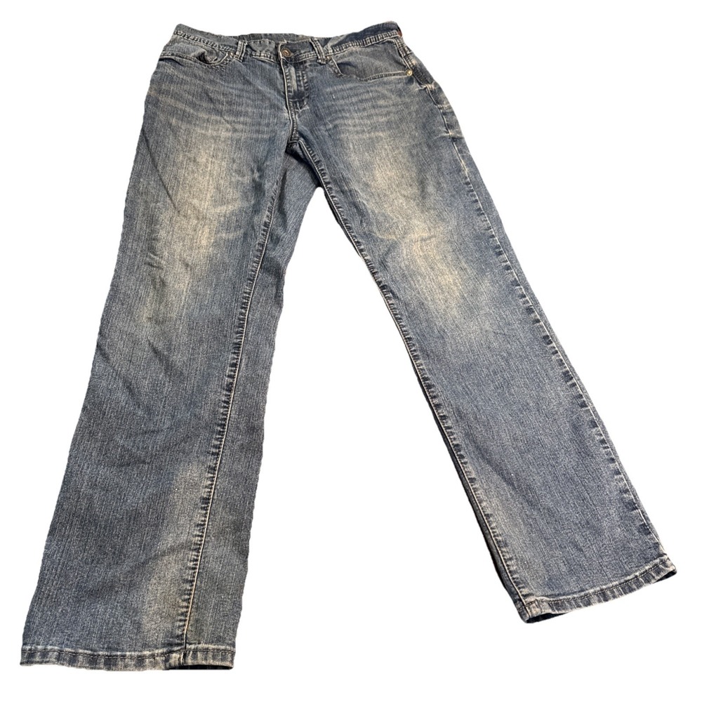 AXEL Men's Slim Straight Jeans Blue Denim W30 L32 Classic Fit Casual Style